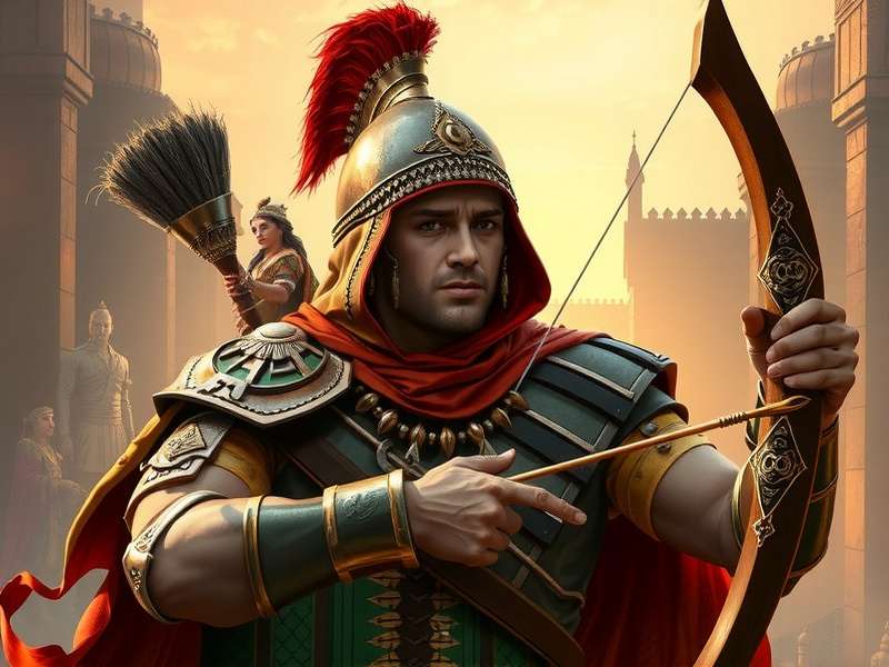 Archero Indian Odyssey main character in traditional Indian armor